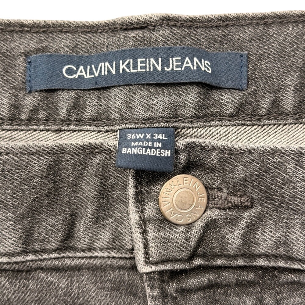 Calvin Klein Black Washed Jeans Size 36x34L - Picture 3 of 8